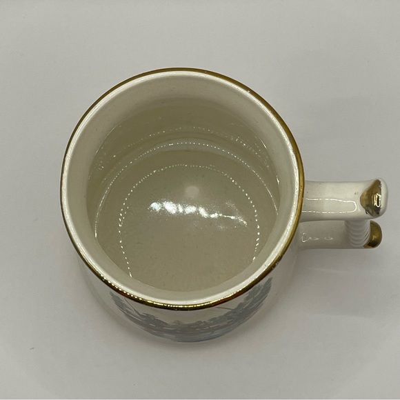 Vintage Prince William Pottery 22 Carrat Mug Currier & Ives Catching a Trout - Picture 2 of 11